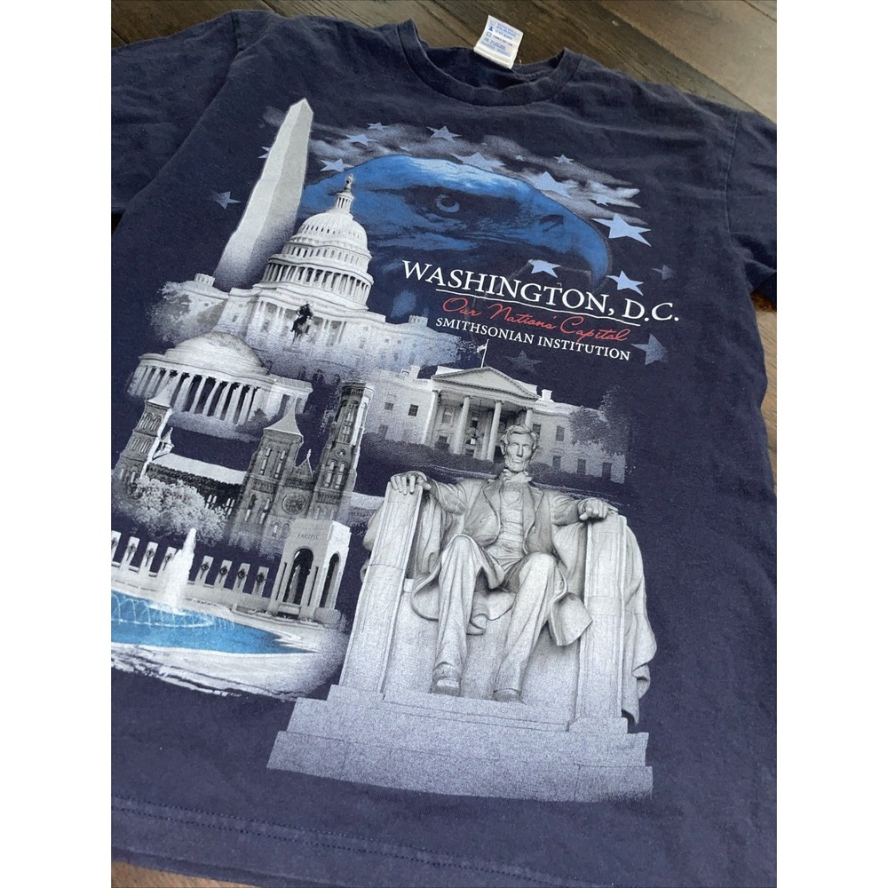 Vintage Smithsonian Institution T Shirt M Official‎ Washington DC Monuments Tee